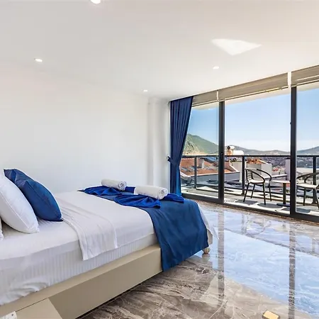 Kamile Sultan Deniz Manzarali Jakuzili Villa Kalkan